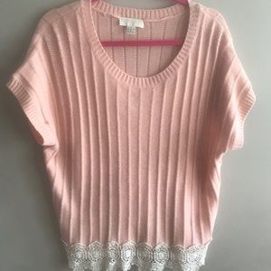 Pink sweater top